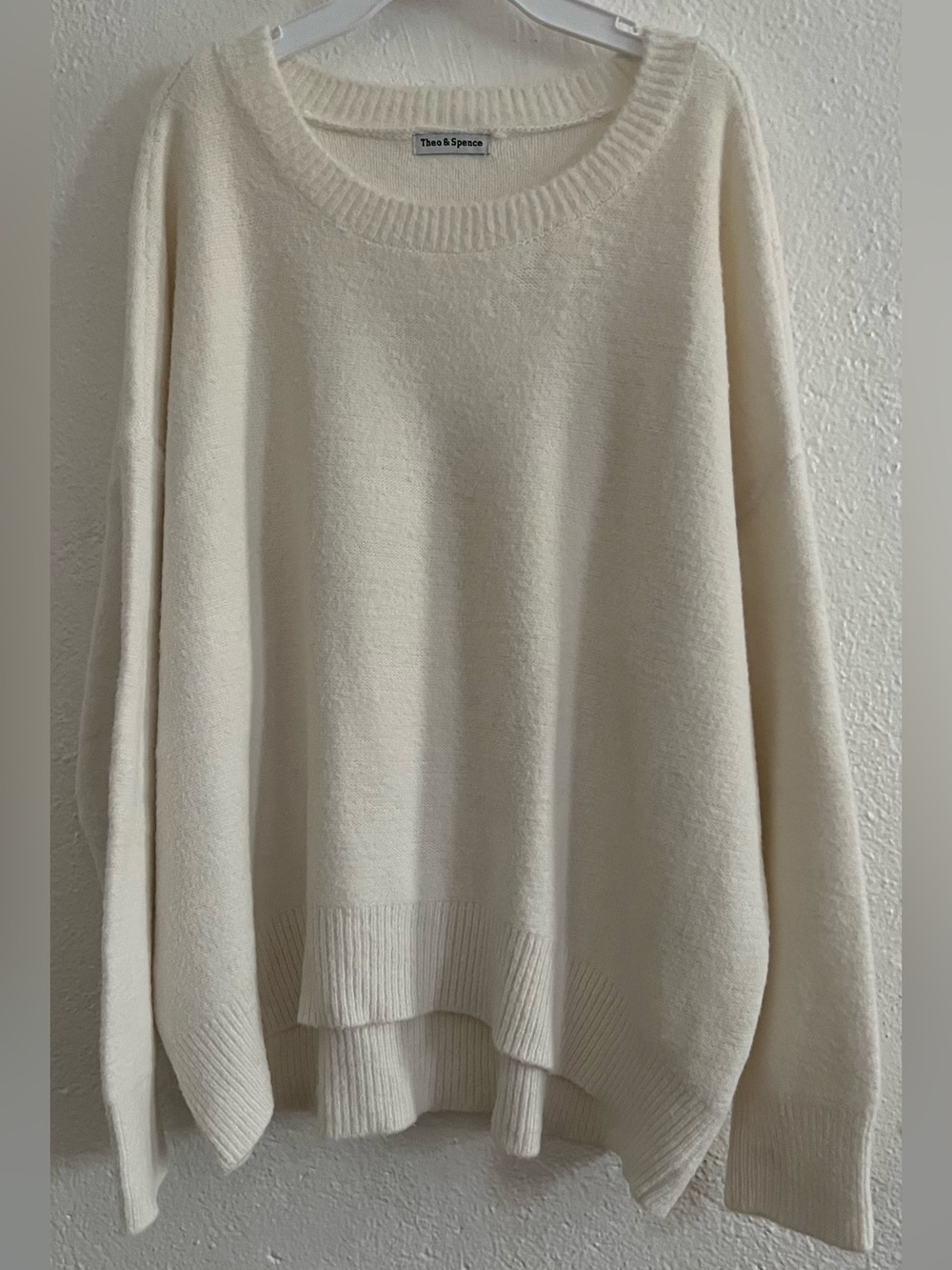 Theory & Spencer Cream Crewneck Sweater for Women